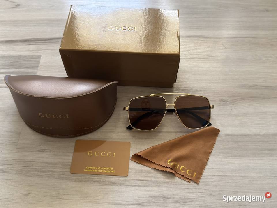 Okulary przeciwsłoneczne Gucci Dla mężczyzn dolnośląskie Legnica