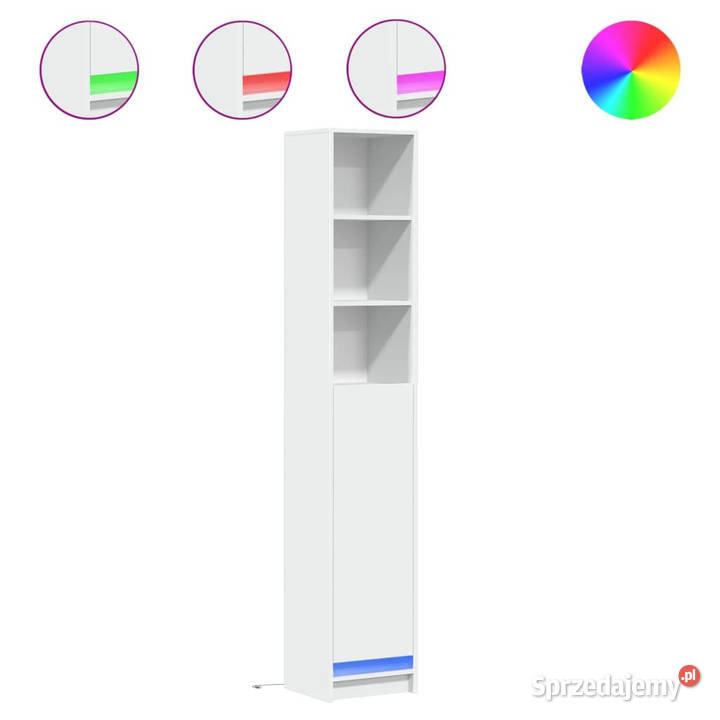 Szafka z LED biała 36x325x200 materiał Warszawa