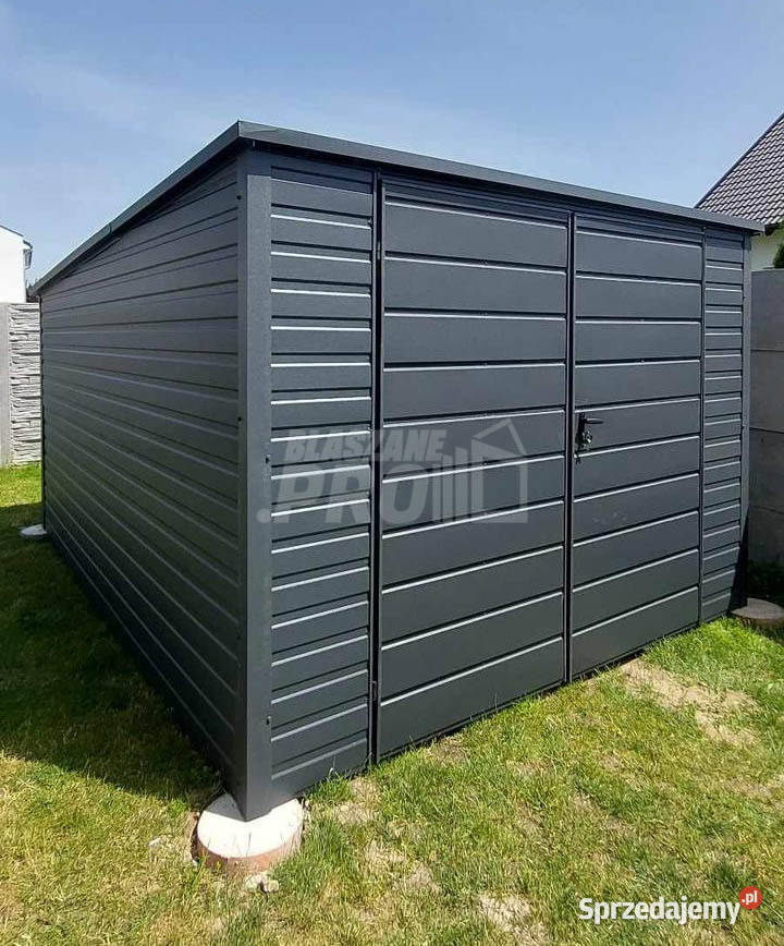 Schowek domek ogrodowy 35x45m Antracyt Dach spad