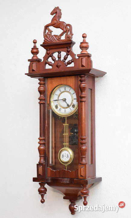 Zegar wiszący sprawny z koniem wysyłam Meble dolnośląskie Świdnica sprzedam