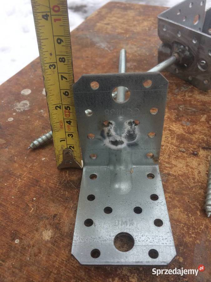 Łącznik kątowy z przyspawaną śrubą kątownik do Materiały budowlane Sępólno Krajeńskie