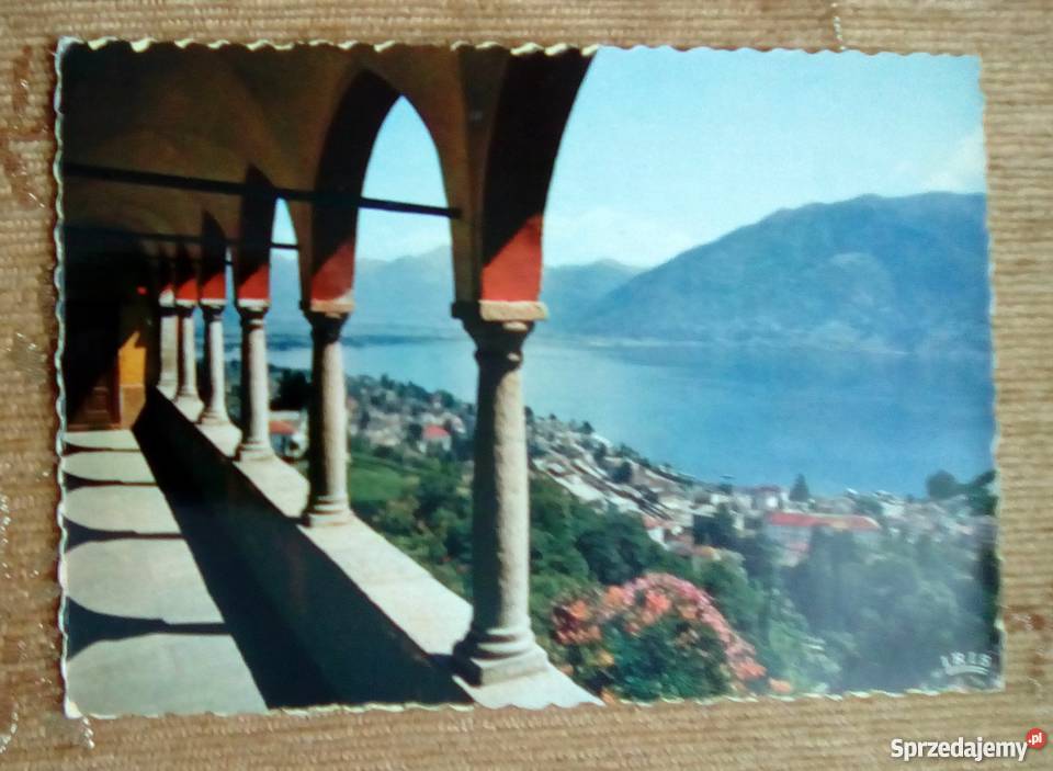 LOCARNO WIDOK NA MIASTO JEZIOREM MAGGIORE Piszczac