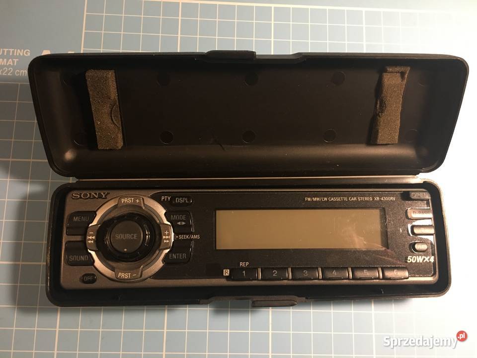 Panel SONY CASSETTE CAR STEREO XR4300RV zdejmowany panel Szczecinek