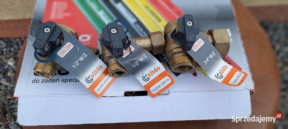 Zawór Calido 34 WZ kulowy kątowy do kotłów CO i