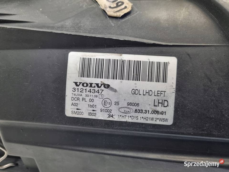 LAMPA LEWA Volvo S80 II V70 III XC70 PRZEDNIA Chełm