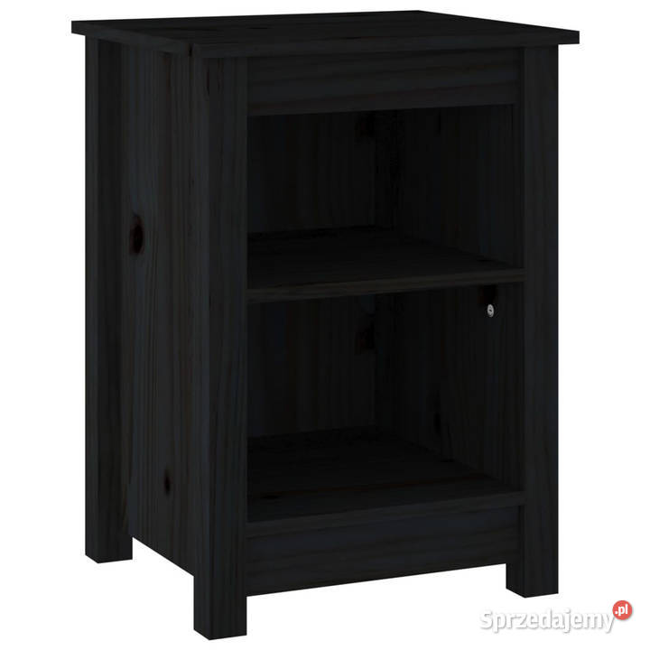 Szafka nocna czarna 40x35x55 lite drewno sosnowe mazowieckie Warszawa sprzedam