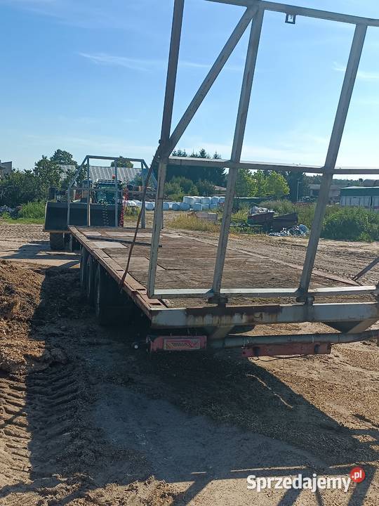 Przyczepa platforma do bel słomy sianokiszonki Porażyn