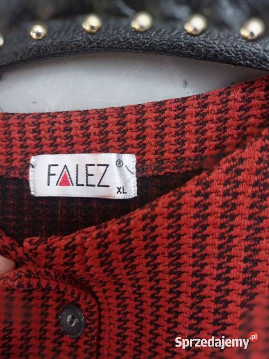 Bluzka melanż ovesize vintage XL czarny Lubartów