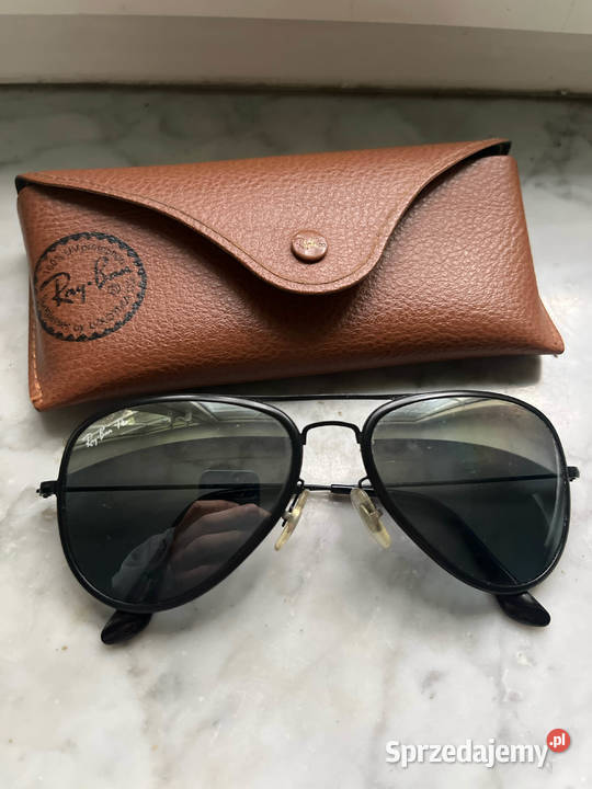 Ray Ban P AVIATOR FLAT METAL RB3513 czarne mazowieckie Warszawa