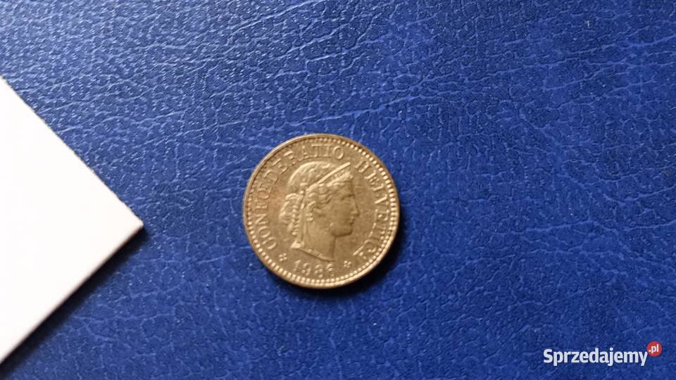 Stare monety 5 rappen 1986 Szwajcaria