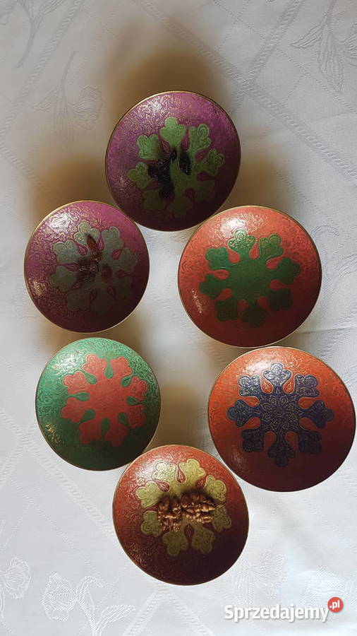 Miedziane miseczki na smakołyki 6 sztuk