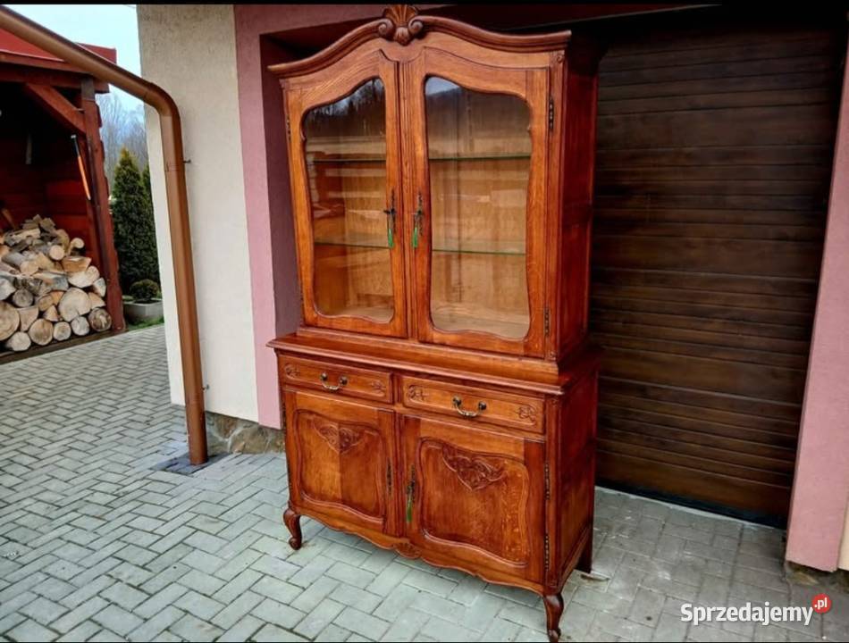 Witryna Biblioteczka Komoda Ludwikowska Stylowa dolnośląskie