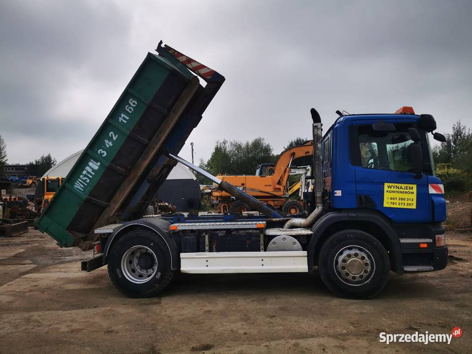 Scania p230 hakowiec wywrotka kontener Cieszyn