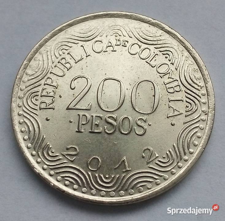 KOLUMBIA 200 PESOS 2012 r PAPUGA ŁADNA Numizmatyka Legionowo