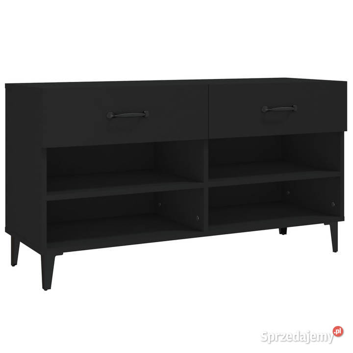 Szafka na buty czarna 102x35x55 materiał Warszawa