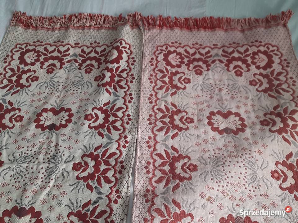 Dwustronne tkane narzuty kapy żakardowe komplet Morąg