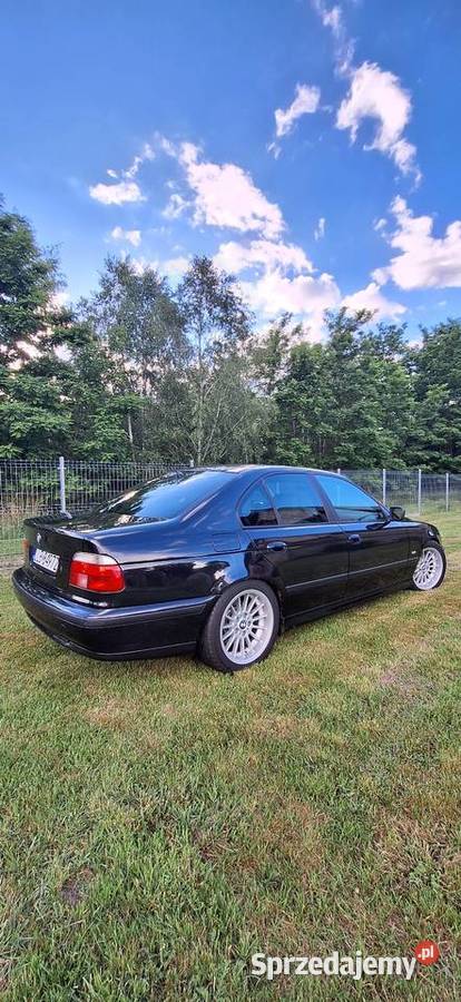 BMW E39 523i sedan manual lpg cosmosschwarz Seria 5 Lubartów