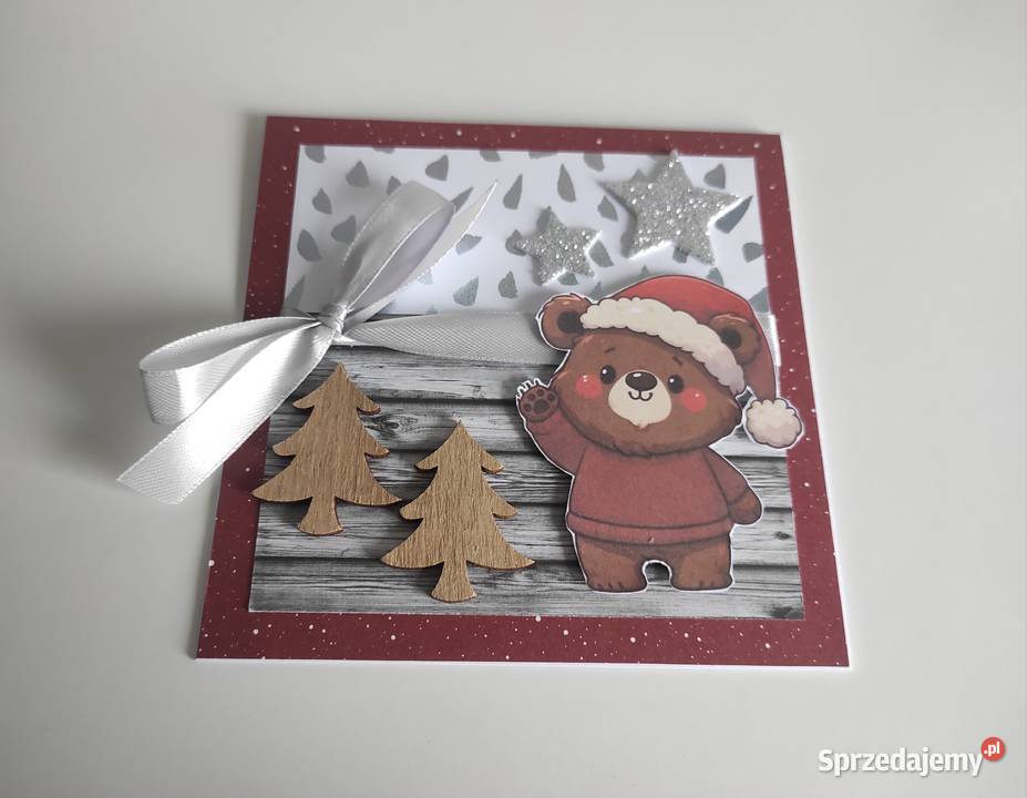 Kartka świąteczna ręcznie robiona na Boże łódzkie