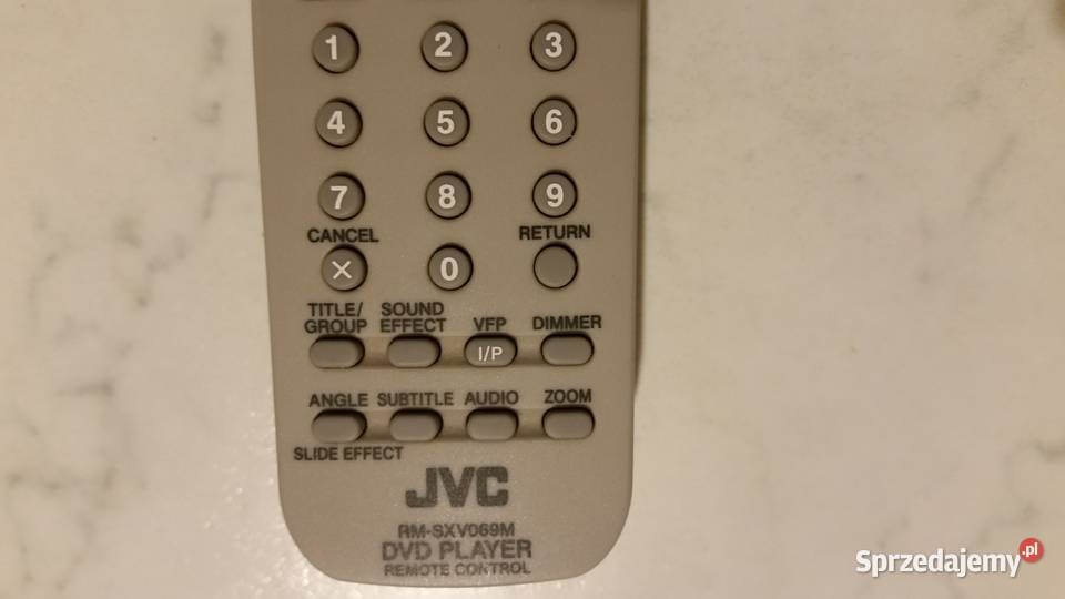 Pilot JVC RMSXV069M DVD PLAYER REMOTE CONTROL Piloty Puławy