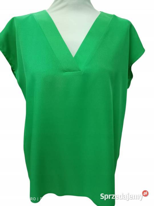 TOPBluzka PUR PURA zielona rzeczywisty 42biust Pątnów