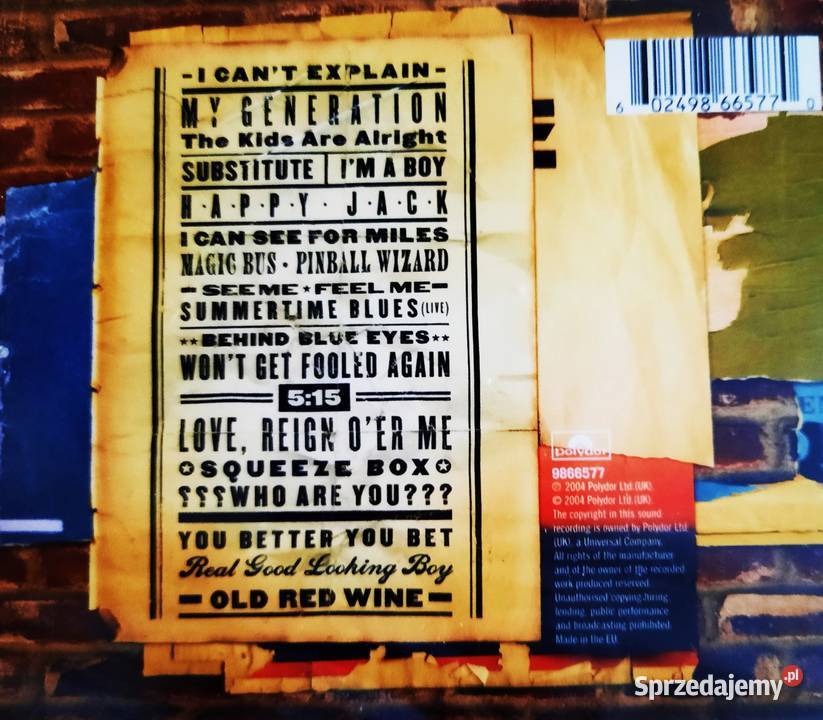 CD Nowa Wspaniały Album CD THE WHO Then And Now Muzyka Sosnowiec sprzedam