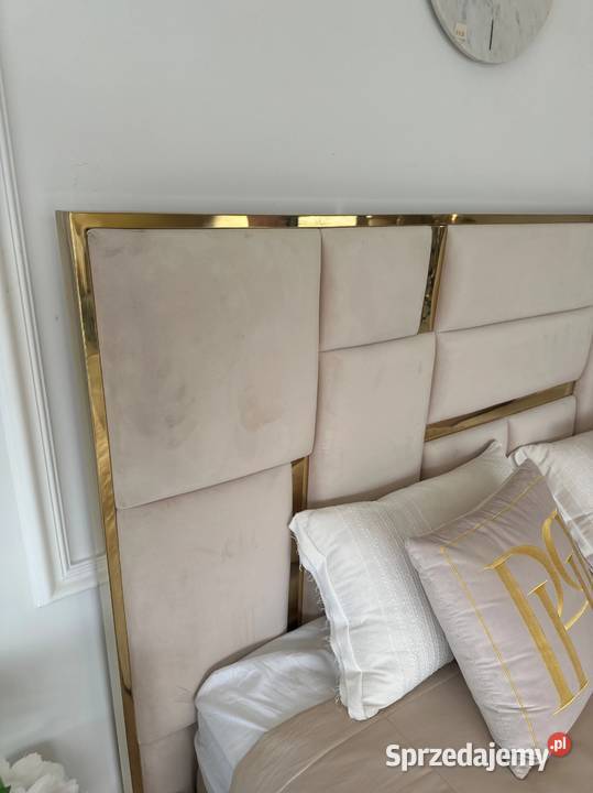 Łóżko Designerskie 180x200 Beżowe Emporio Styl mazowieckie Warszawa