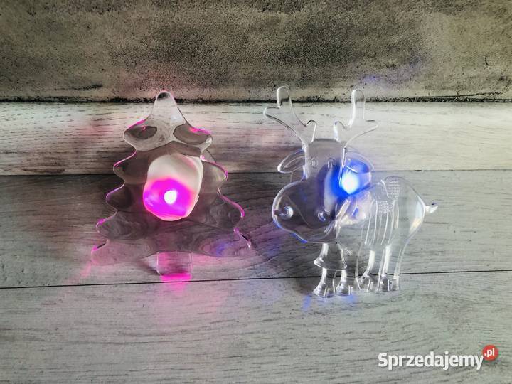 NOWA Ozdoba świąteczna świecąca na drzwi okno przezroczysty Łódź