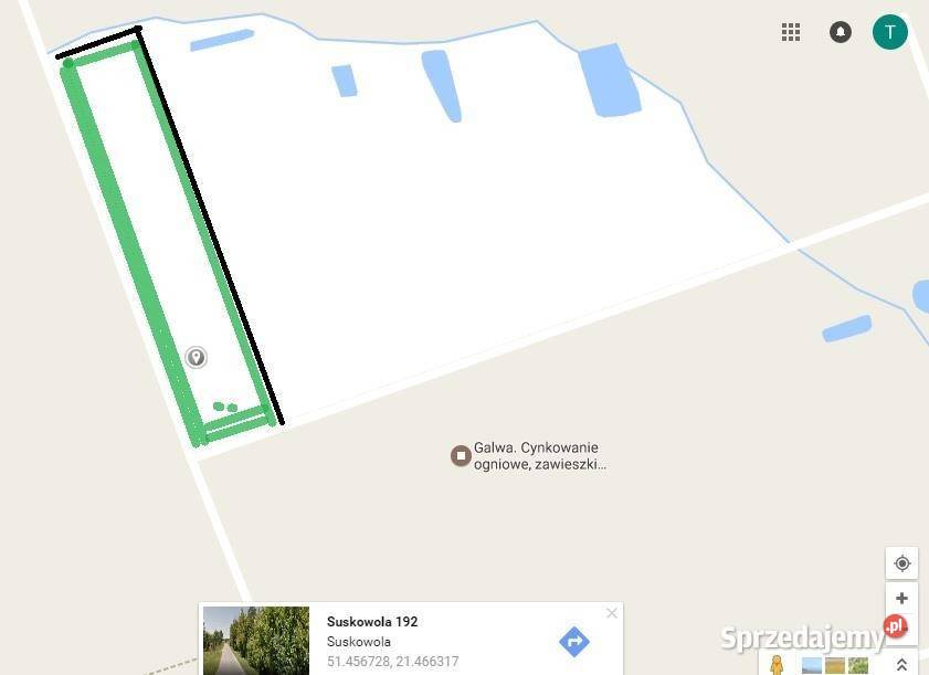 Grunt Suskowola 2000m2 asfalt