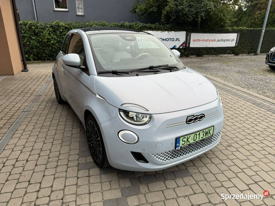 Fiat 500e La Prima Krajowy 1Właściciel Vat23 czujnik deszczu Orzech