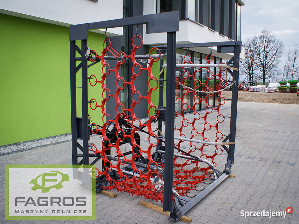 Nowa ŁĄKOWA Włóka polowa brona hydrauliczna RATY Sierpc