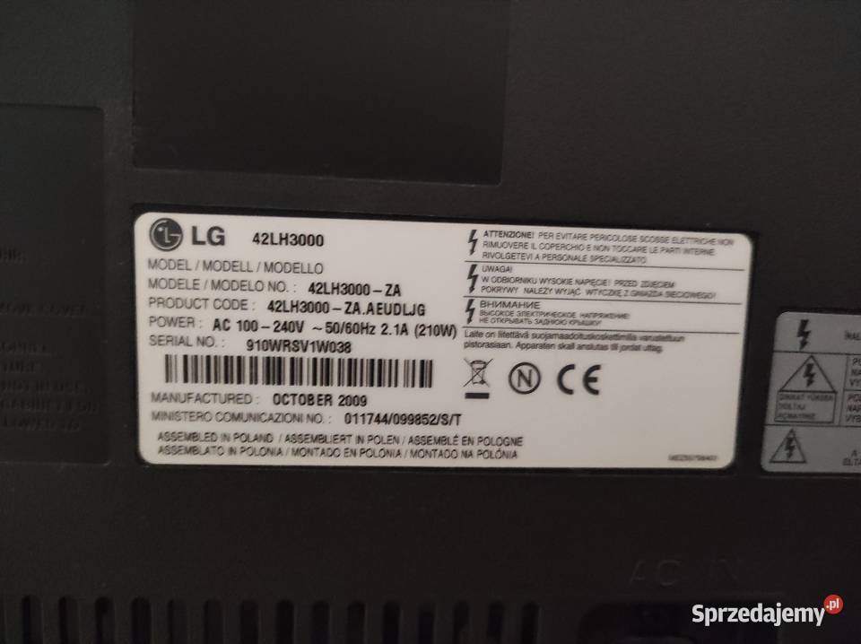 LG 42 cale LG Telewizory