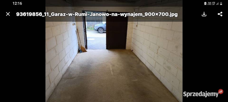 Rumia Janowo garaż do wynajecia Wynajem pomorskie