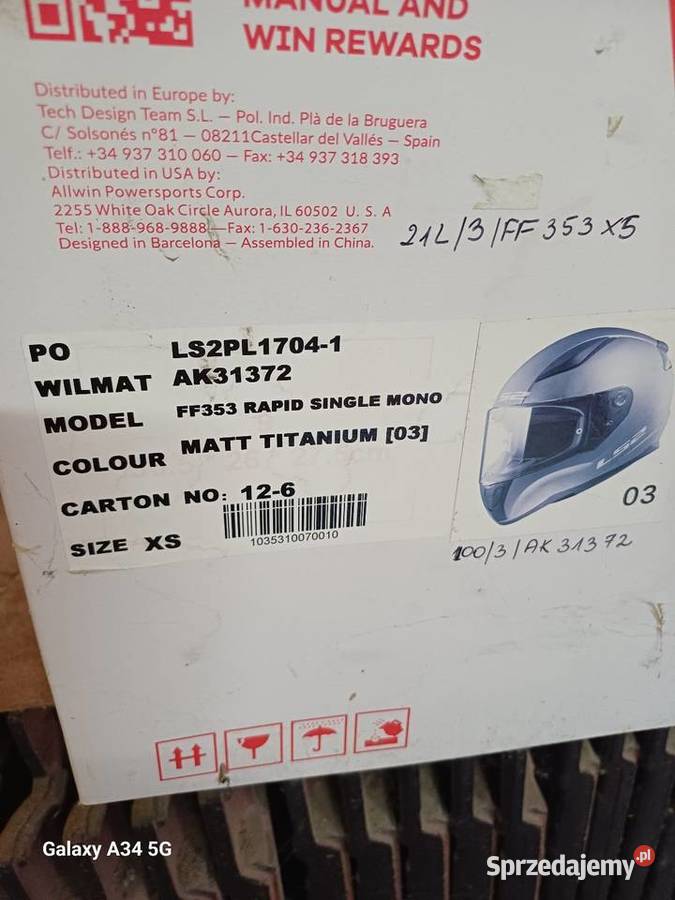 Kask motocyklowy LS2