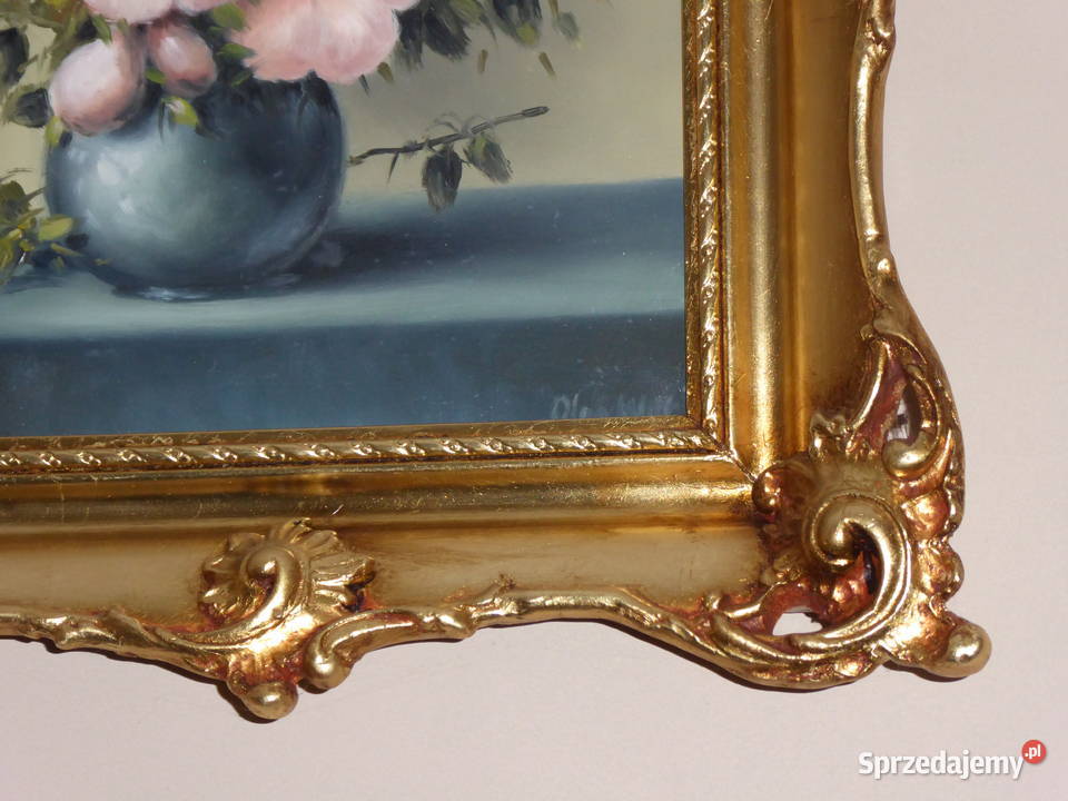 OBRAZ OLEJNY pt Bukiet różowych kwiatów Ostróda