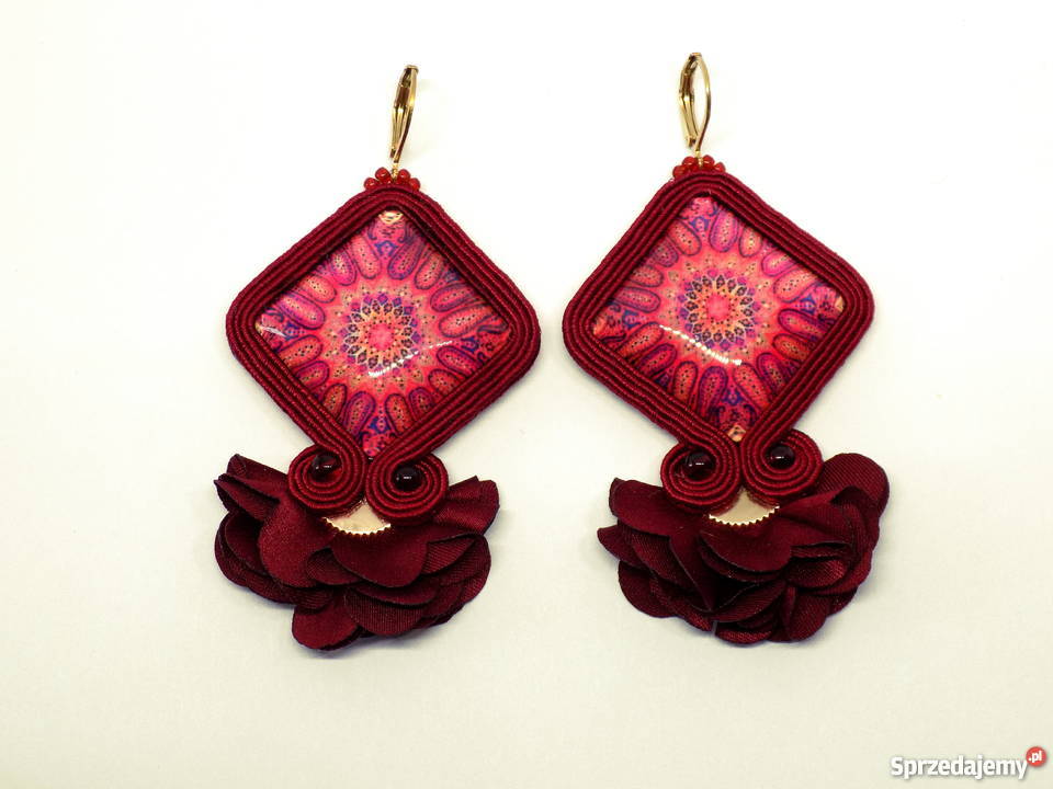 BORDOWE KWADRATY Z WACHLARZEM SUTASZ sprzedam