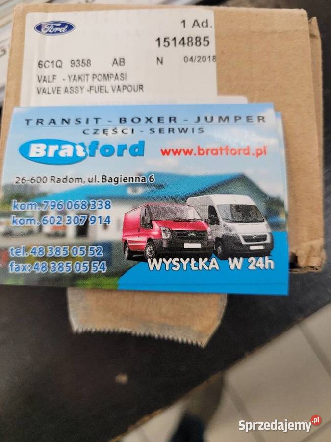 Zawór Pompy Ford Transit 1514885 6C1Q9358AB dostawcze Pozostałe Radom