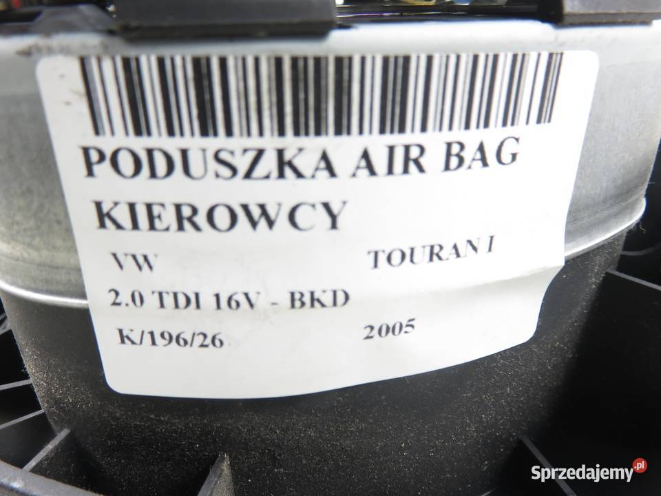 PODUSZKA KIEROWCY VW TOURAN I 1K0880201Q