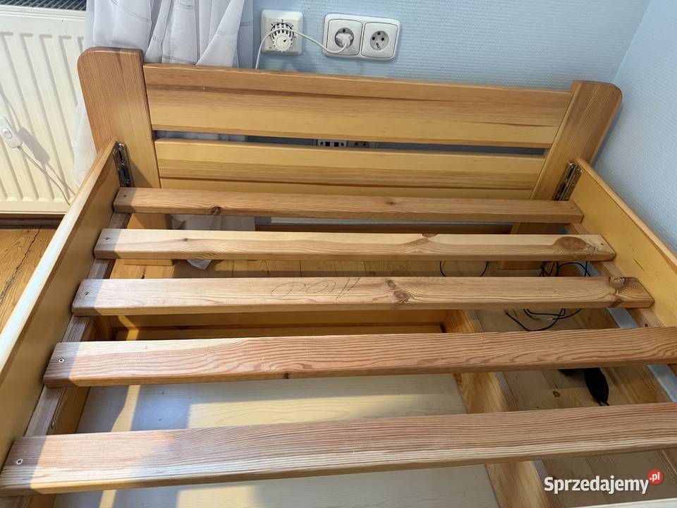 Łóżko drewniane 100x200 z szufladą Lublin