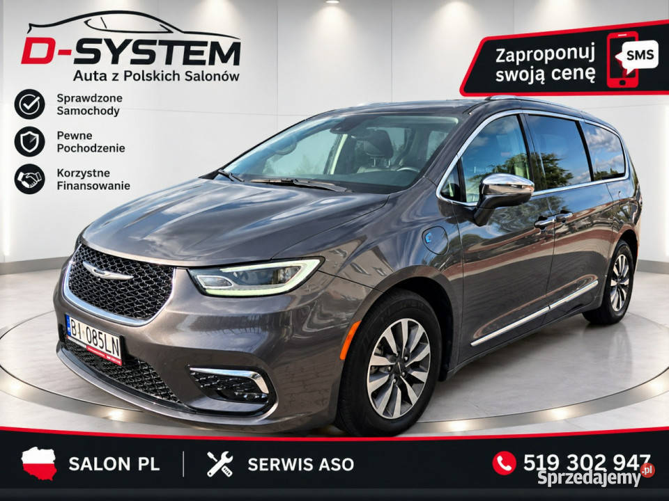 Chrysler Pacifica 2022 w wersji Limited 7 miejsc światła do jazdy dziennej podlaskie Białystok sprzedam