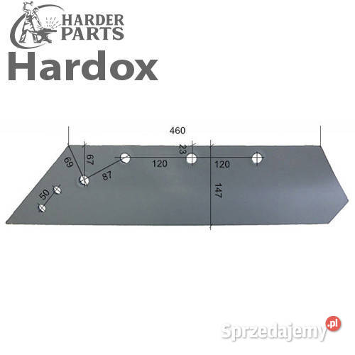 Lemiesz 18 HARDOX 930791220L części do pługa podlaskie Suwałki