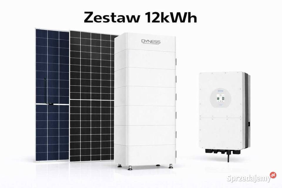 Zestaw budżetowy 12kWh HV panele inwerter 3 fazy
