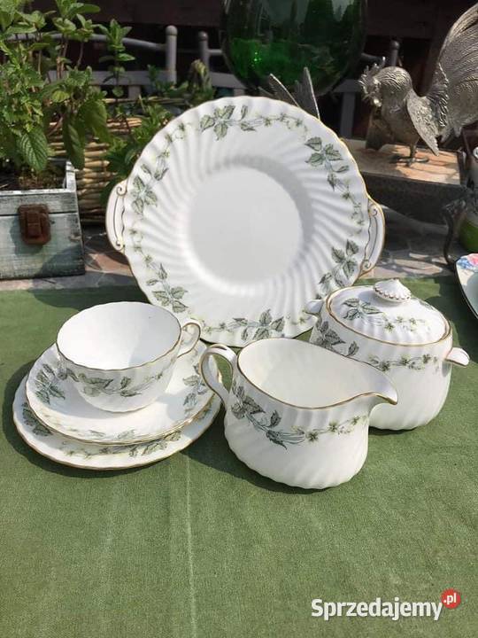 Filiżanka z talerzykiem Greenwich MINTTON Made Porcelana i szkło sprzedam