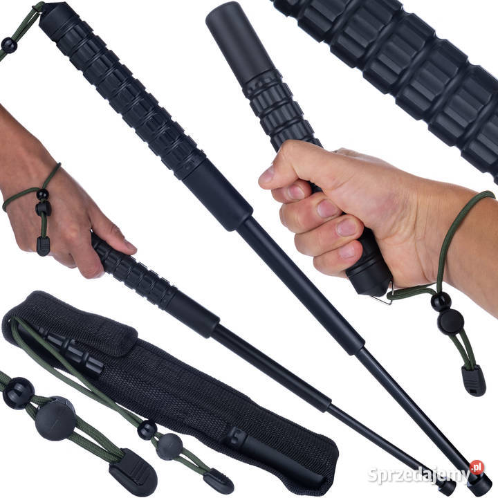 Pałka Teleskopowa 555 mm Czarny Chrom Etui Pozostałe Pozostałe Ludźmierz