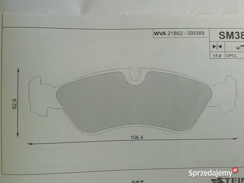 SM388 Klocki hamulcowe kpl przód DAEWOO ESPERO Olsztyn
