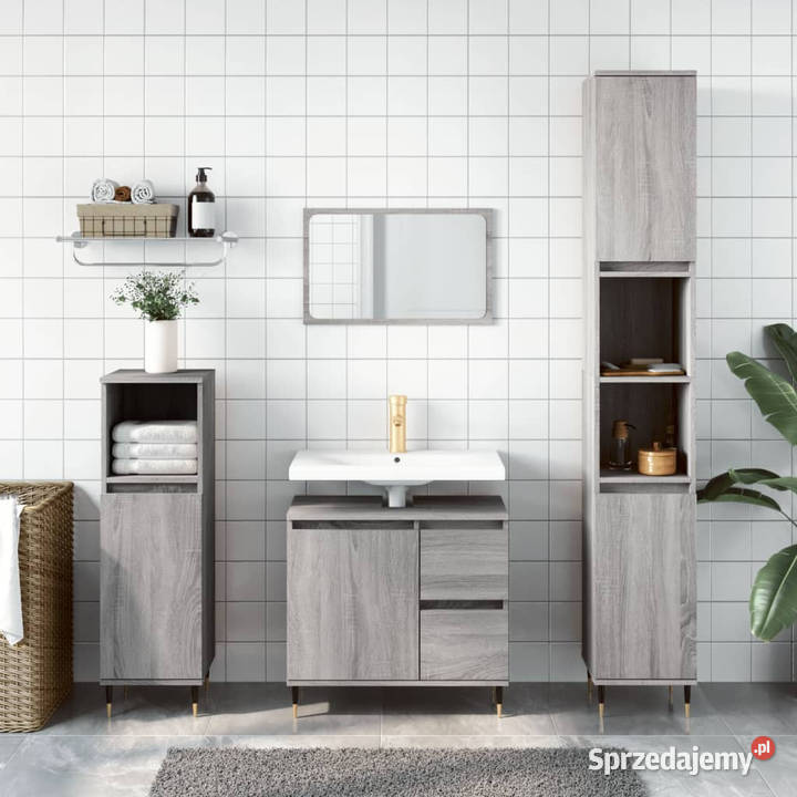 Szafka łazienkowa szary dąb sonoma 65x33x60 Łazienkowe mazowieckie Warszawa sprzedam