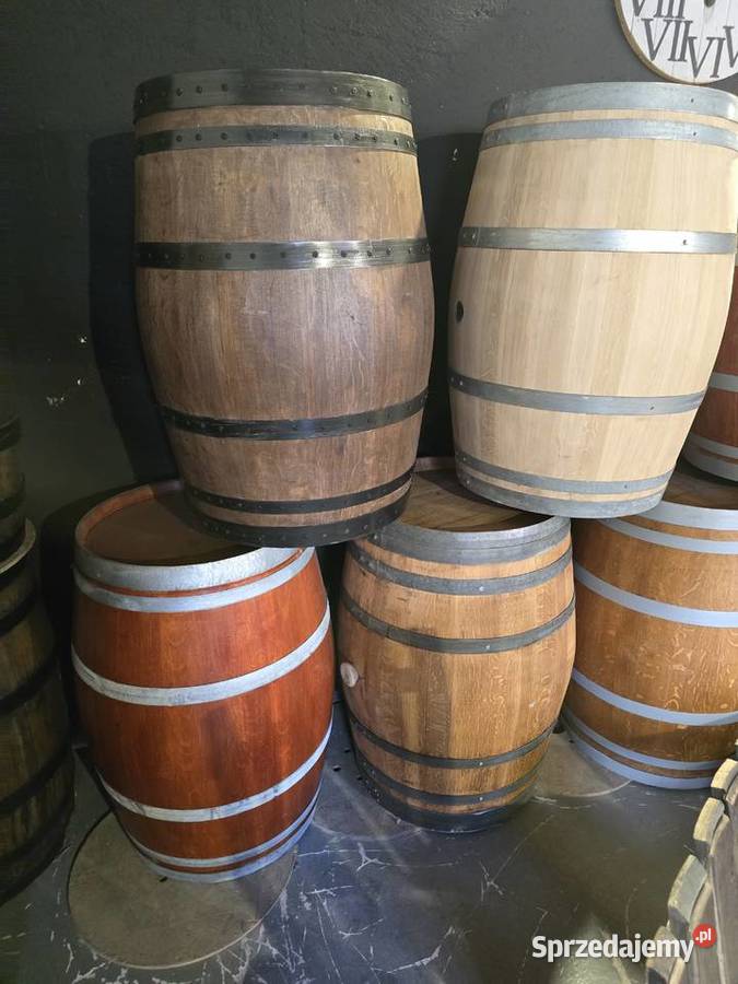 Beczka dębowa dekoracja szczelna winie BECZKI