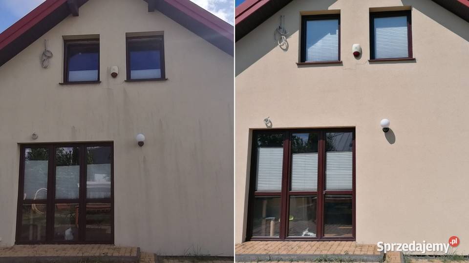 Mycie kostki brukowej elewacji i dachów Mycie elewacji i prace wysokościowe mazowieckie