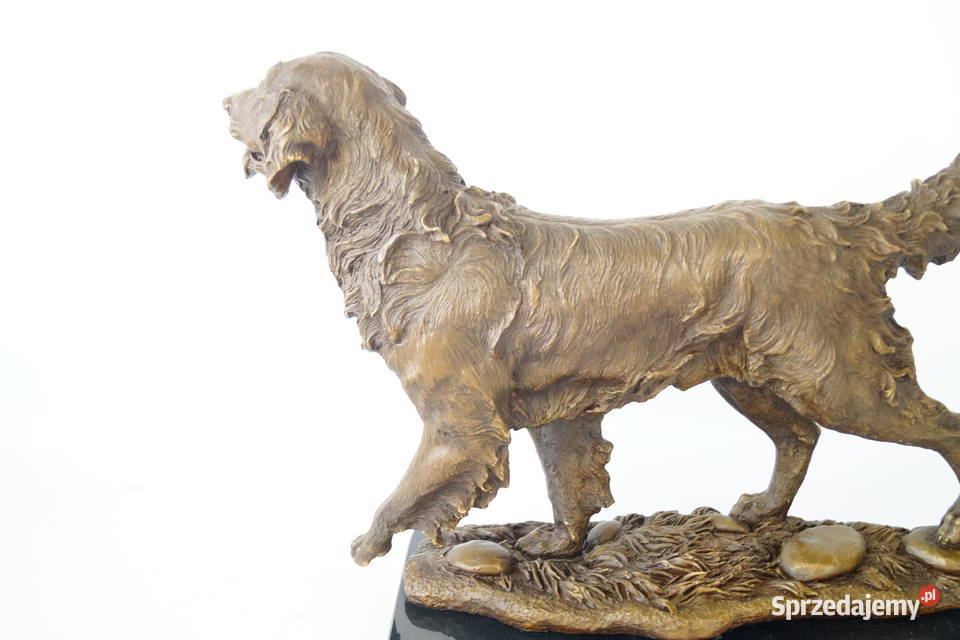 Golden Retriever Duża figura PSA pies figura z Gizałki