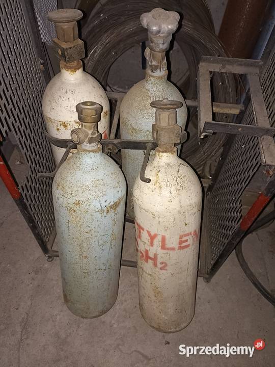 małe butle tlen acetylen 5L 4 sztuki bez Wilga