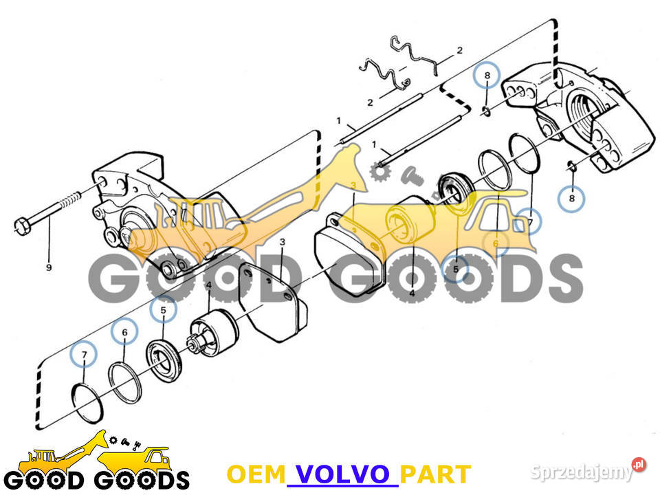 VOLVO USZCZELKI ZACISKU 15189119 11999168 Władysławów